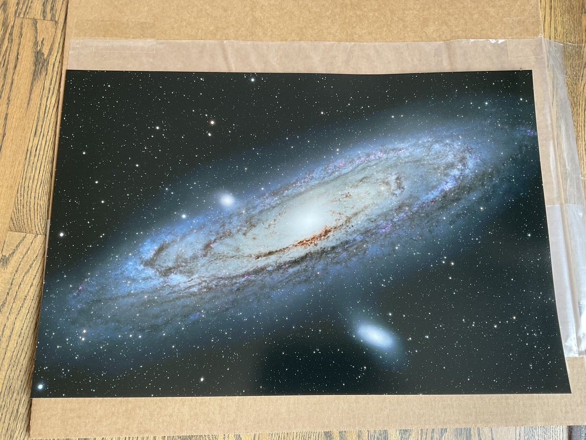 My dream, when I was first learning #Astrophotography (ETERNALLY grateful for the amazing @ianlauerastro & @Cathrinmachin for that 🙏) was to SOME day take my own picture, that I could make a huge framed print of. Today…was that day. I just opened it..and completely teared up.