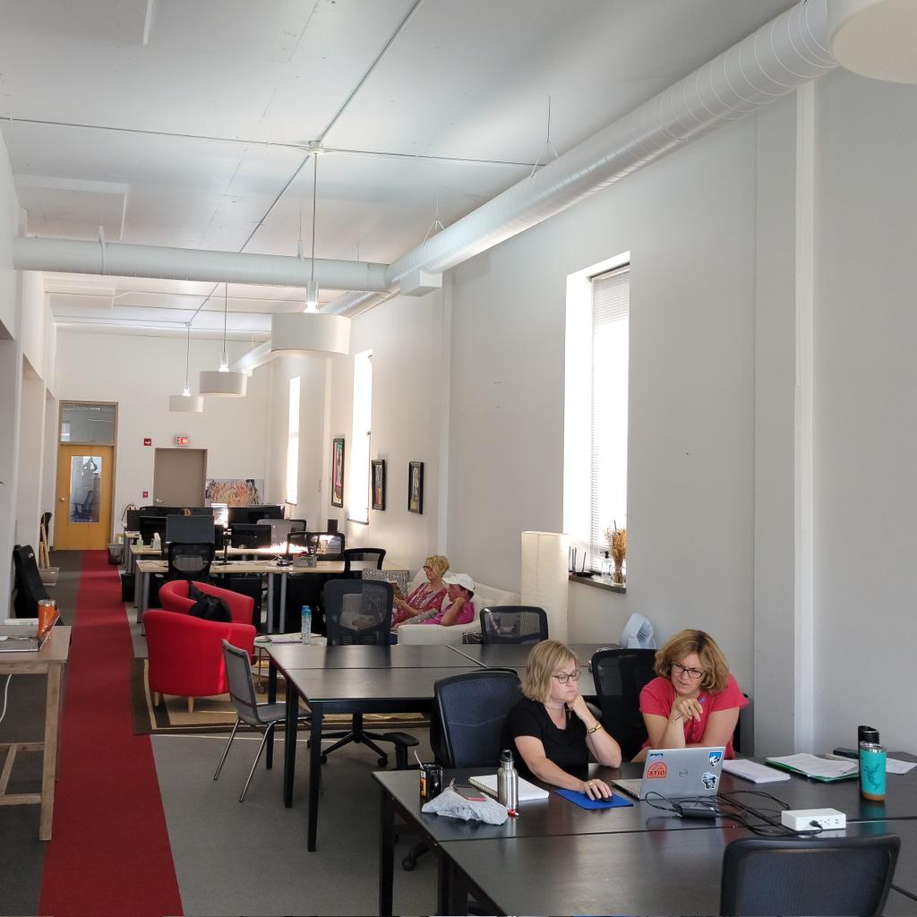 100State's tweet photo. #coworking at 100state #bemadison #wfh #workplace #community https://t.co/Lbj9HWREGm
