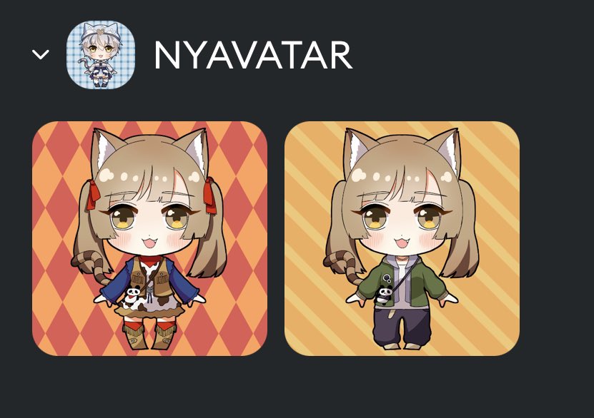 keromie's tweet photo. 昨日の　#DesArts のスペース聞いて♫
お迎えしました✨
左の子可愛い💕

#NYAVATAR https://t.co/qPnSfKMNhQ