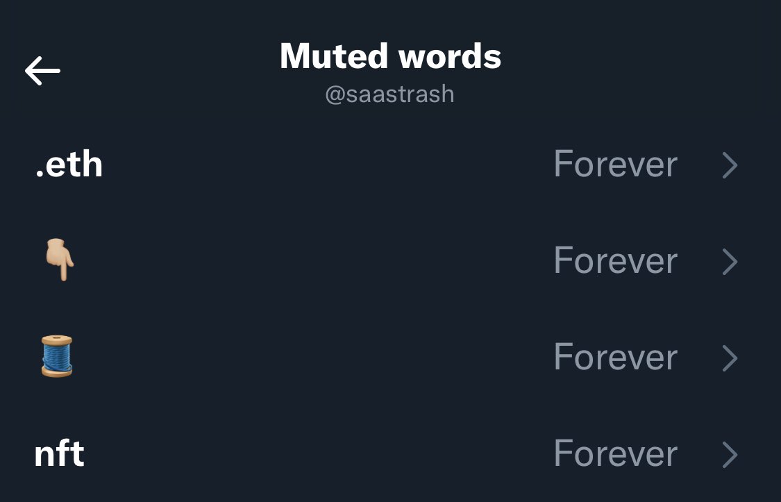 saastrash's tweet photo. Muting the best of them. #threadkiller https://t.co/oGoRQQLSch