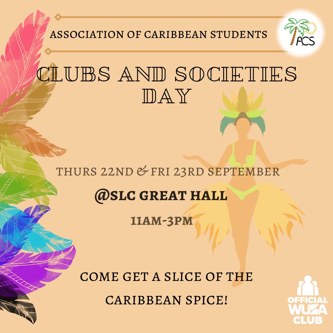 Stop by and meet the ACS exec team at booths day this Thursday and Friday🤩

👉Ask us anything 
👉Become a member 
👉Find out about upcoming events

See you at SLC!😬