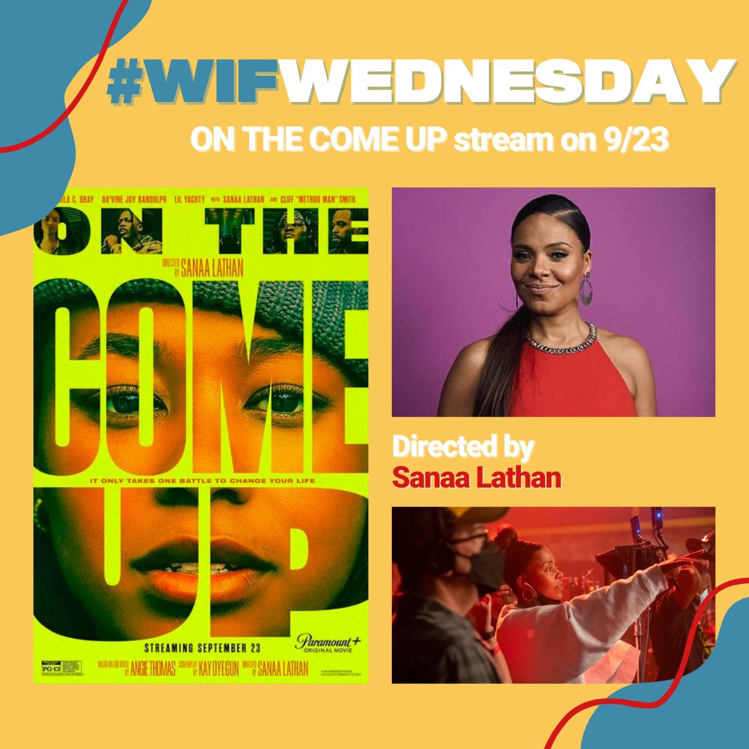 WomenInFilm's tweet photo. #ONTHECOMEUP directed by @justsanaa premieres on @paramountplus this Friday, September 23. This film is written by @KayOyegun and is based on the book by the acclaimed author of #TheHateUGive @angiecthomas. #OTCU follows a 16 year old girl with rap ambitions. https://t.co/OM75L33VCG