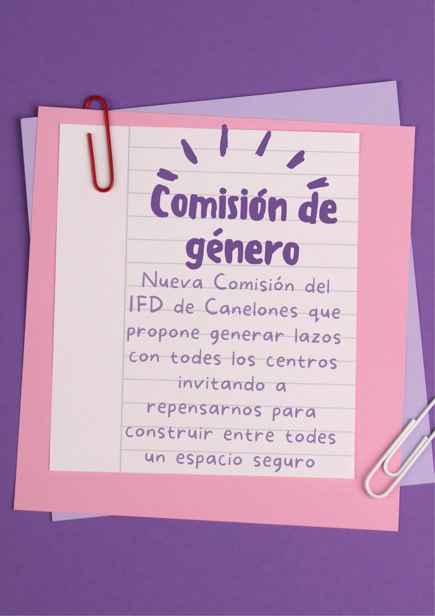 ce_amos's tweet photo. Invitamos a los distintos centros a comunicarse con nosotros por el siguiente correo comisiongeneroifdcanelones@gmail.com https://t.co/U8RUSh2zKt