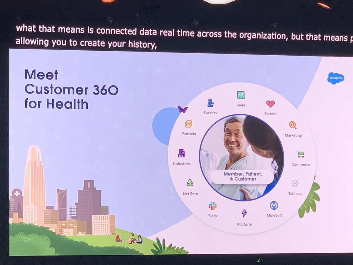 jessdamassa's tweet photo. Here’s what’s BRAND SPANKING new for @salesforce #healthcare now that #SalesforceGenie adds real-time data. Launched @Dreamforce #df22 by @LaShondaInTech &amp; team. #salesforcepartner https://t.co/M4WuoeoWCZ