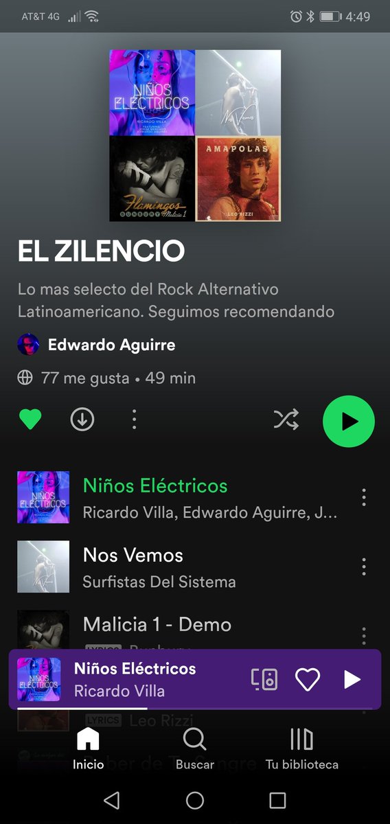 Gracias por agregar a la playlist de EL ZILENCIO a NIÑOS ELECTRICOS - RICARDO VILLA FEAT EDWARDO AGUIRRE Y JORGE MERCADO
@edwardoaguirre @rockerosvip @WNURElZilencio  #ELZILENCIO #CHICAGO #RADIOFM #RICARDOVILLA #MICROCHIPS #EXMICROCHIPS #HAPPY
LINK
open.spotify.com/playlist/57lOC…