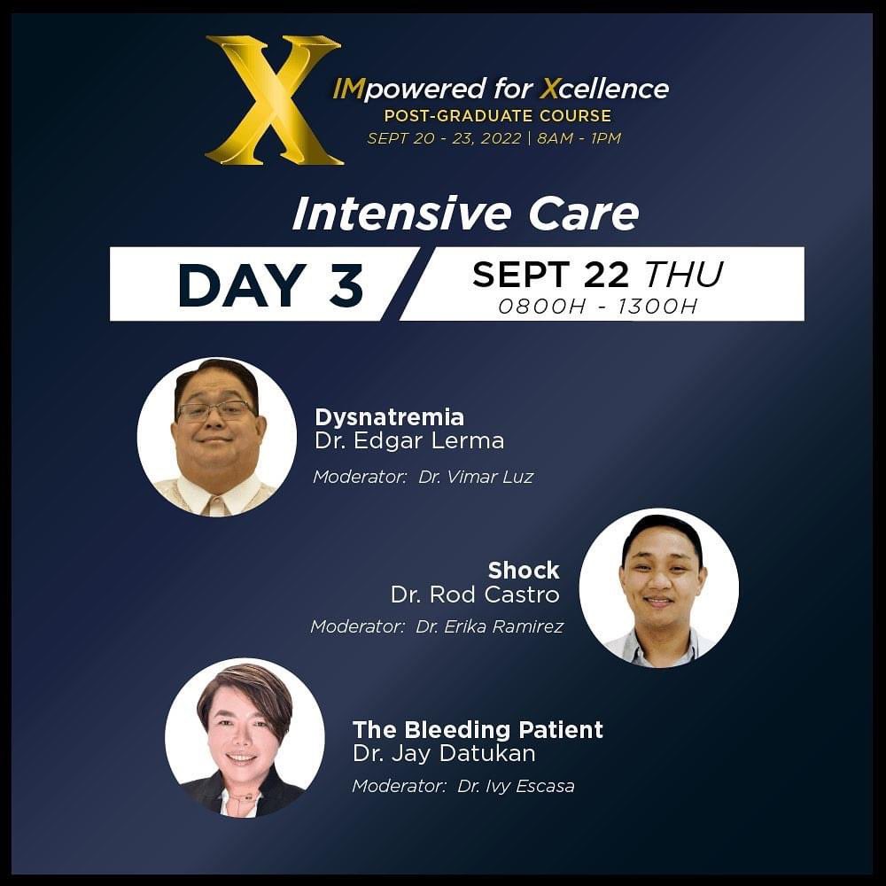 rzanetaMD's tweet photo. Intensive Care topics on our Day 3 Post Grad Course today! Tune in!

#IMPowered2022 https://t.co/ljwdf1I3of