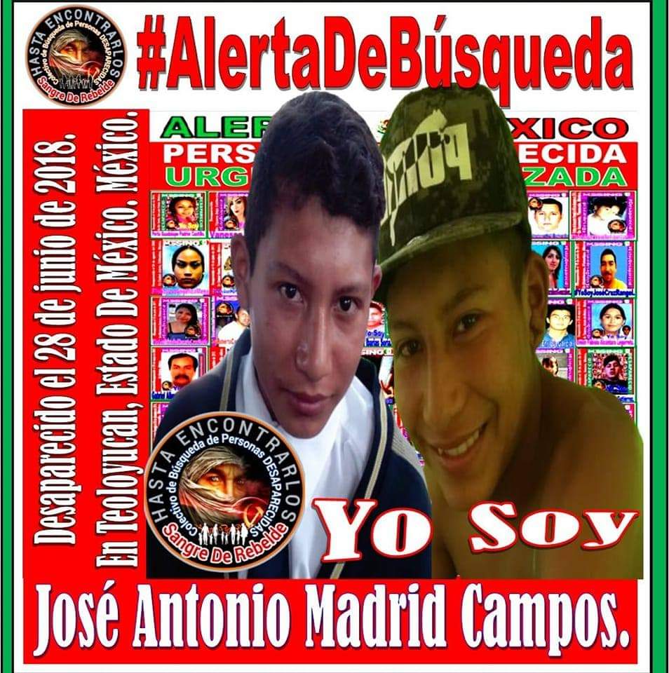 #TeBuscamosJoseAntonioMadridCampos.‼️
#Desaparecido el 28/06/2018
En #Teoloyucan #EstadoDeMexico.‼️ #México 🇲🇽‼️
Vía <a href="/CeliaAcuaMoren1/">Celia Acuña Moreno</a>
#RTsSolidarios ‼️.