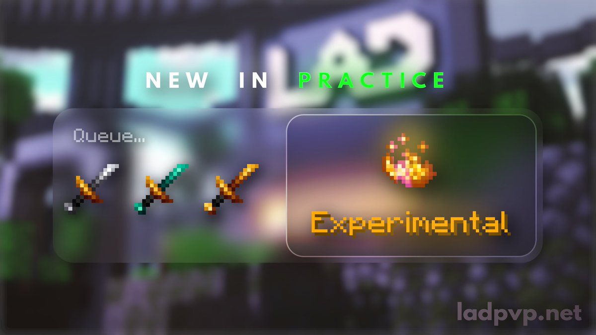 LADServer's tweet image. 🆕 We're testing new Experimental kits on Practice! As usual, we will be waiting for your feedback.

Try these kits today!
🔗 discord.ladpvp.net