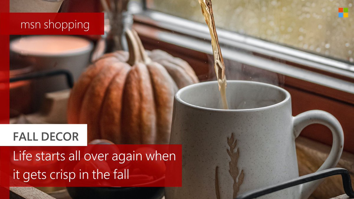 MicrosoftShops's tweet image. With the official welcome of fall this Thursday, this page on Shopping from Microsoft Start is where you'll find us this week! 🛍️ 🕯️ 🍂 Cozy up your space with new decor! msft.it/6010j4fX8

#Falldecor #FallShopping