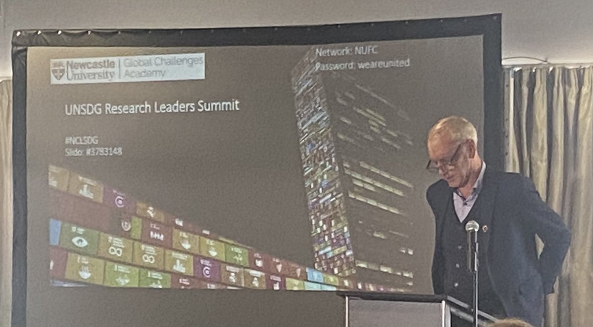 Research towards the sustainable development goals was celebrated by <a href="/prof_chrisday/">Chris Day</a> at the <a href="/NCLGCA/">NCL Global Challenges Academy</a> #UNSDG research leaders summit