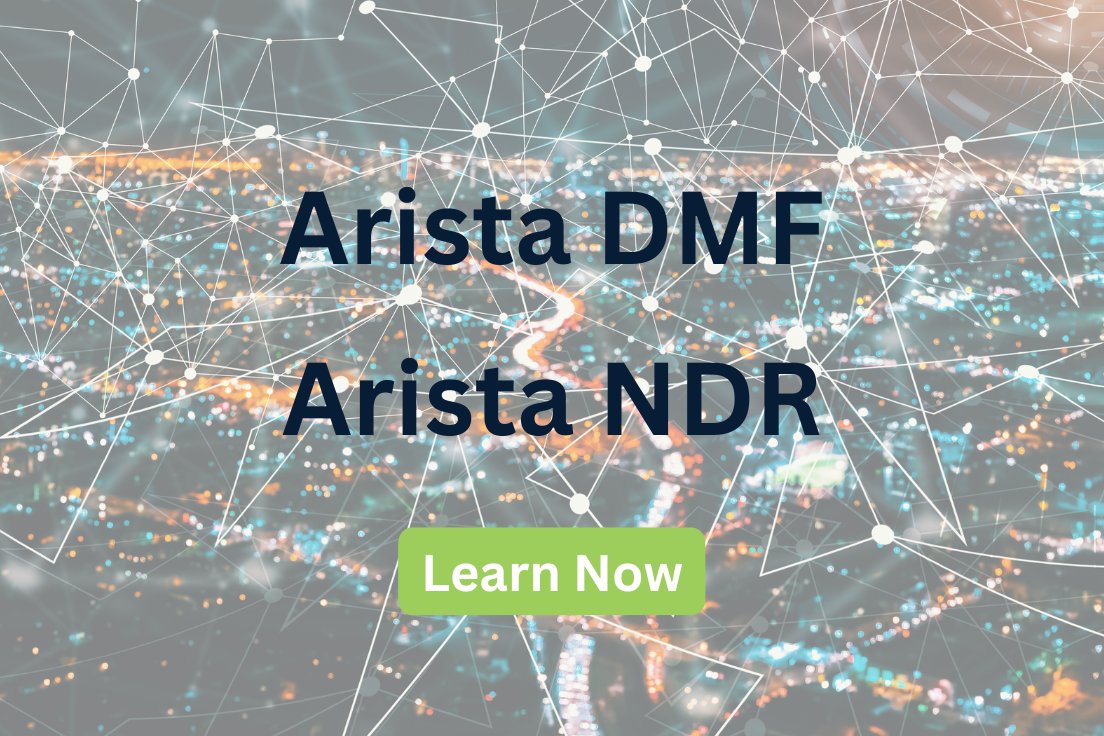 Learn how Arista DMF &amp; Arista NDR training courses can give your engineers the knowledge they need.

👉 Arista DMF (DANZ Monitoring Fabric) Course - hubs.ly/Q01mVSZJ0

👉 Arista NDR (Network, Detection &amp; Response) Course - hubs.ly/Q01mVRXq0
