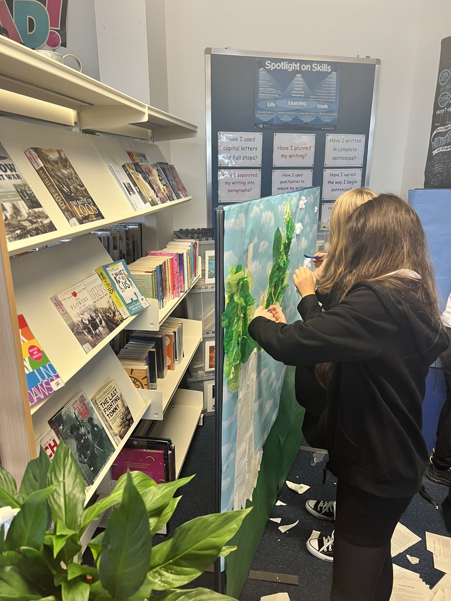 something exciting is in progress in the school library, in preparation for National Poetry Day! 

Thank you to Miss Duncan and Mrs Martin for organising this year’s event - can you guess the theme? 👀 

<a href="/CarlukeHS/">Carluke High School</a> #NationalPoetryDay #NPD2022