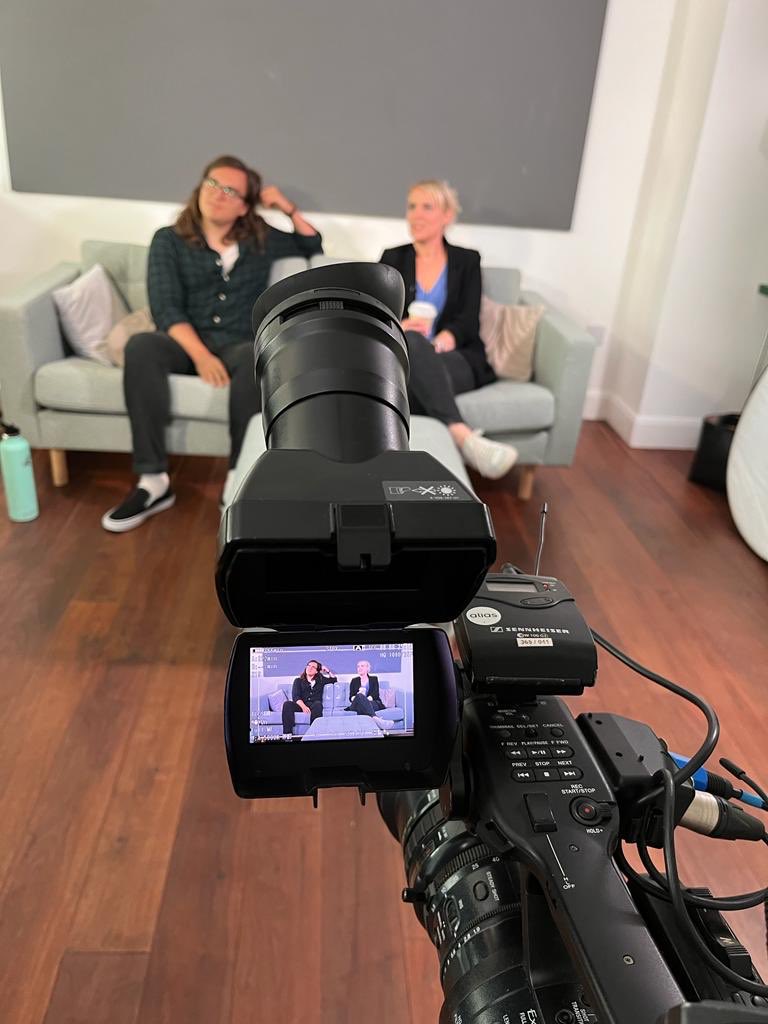 @FidgetyF_cker and I have had a brilliant day filming a series of short films on #Neurodiversity #ADHD #Autism and #PDA with @FutureTalentGrp - can’t wait to see the edited versions soon!