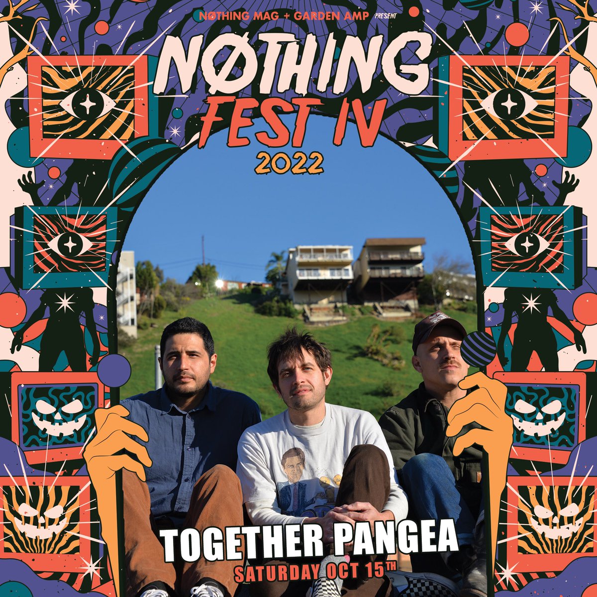 Wooo! <a href="/TogetherPangea/">T-PAN-G</a> headlining DAY 1 of NOTHING FEST IV 🎃⚰️ on Saturday, Oct 15th at the <a href="/gardenampoc/">Garden Amp</a>! 

🎫Single Day &amp; Two Day Passes Available!

🔗Get tix at gardenamp.com 

#togetherpangea #nothingfest #gardenamp #california #gardengrove #indie #indiemusic #music