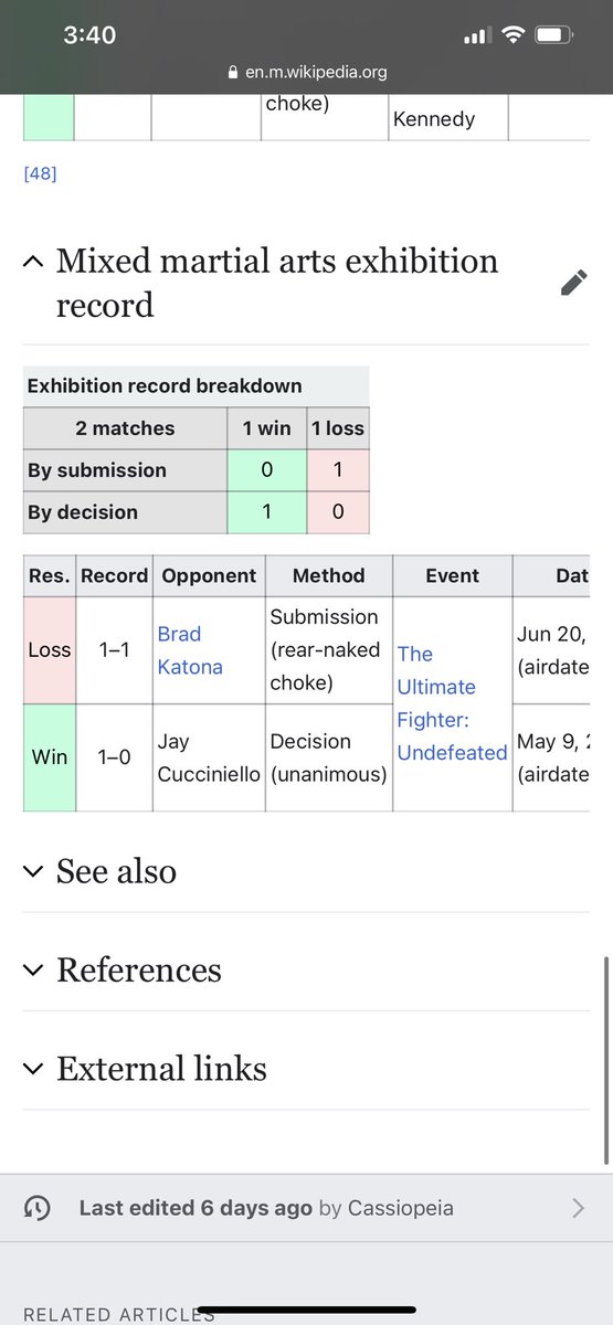 oxtremchor's tweet photo. @TeamHafeeds That picture is incorrect, only his exhibition record has 1 loss not his professional, which it should. https://t.co/rwkU2QnYbz