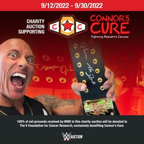 WWEAuctions's tweet photo. Finally, @TheRock has come back to @WWEAuctions! Bid now to own this Autographed The Rock Signature Series Championship Replica title belt. #WWE #WWERaw #WWEAuction https://t.co/VgYnw2Cb44 https://t.co/69m2L8vqR0