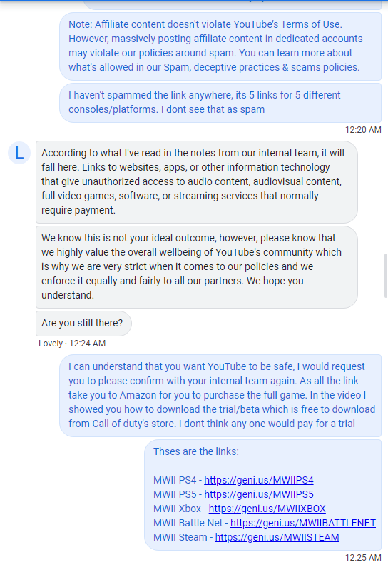 ModernCentric's tweet photo. My video on 'How to download the #MWII beta on battle net' was taken down as I apparently showed how to gain unauthorized access to the beta. Later they even said that Amazon affiliate link may have violated @YouTube's Policy. https://t.co/BDP8FwdP53