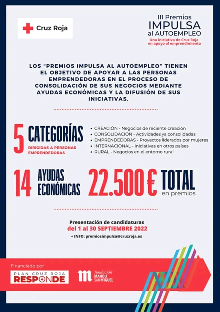 Vuelven los premios IMPULSA. Si has emprendido reciente, estás en consolidando, eres una mujer liderando negocio, desarrollas actividad en zona rural o fuera del país, esta es tu oportunidad de reconocimiento. ¡Tienes hasta 30 sept!
#PremiosImpulsa

cutt.ly/6VxwfTh