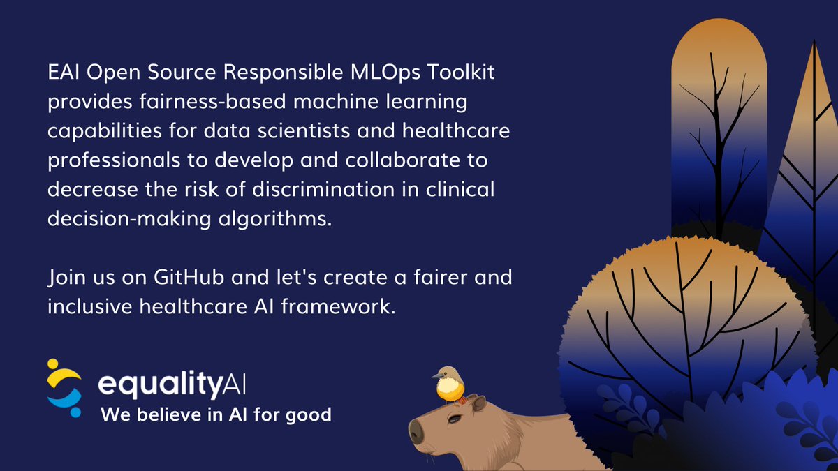 Do you want to help address #fairness in #machinelearning and don't know where to start? Find out how #developers can identify and mitigate #AIbias in #healthcare with our Open Source Responsible MLOps Toolkit on GitHub: bit.ly/3S5cEMW
#equalityAI