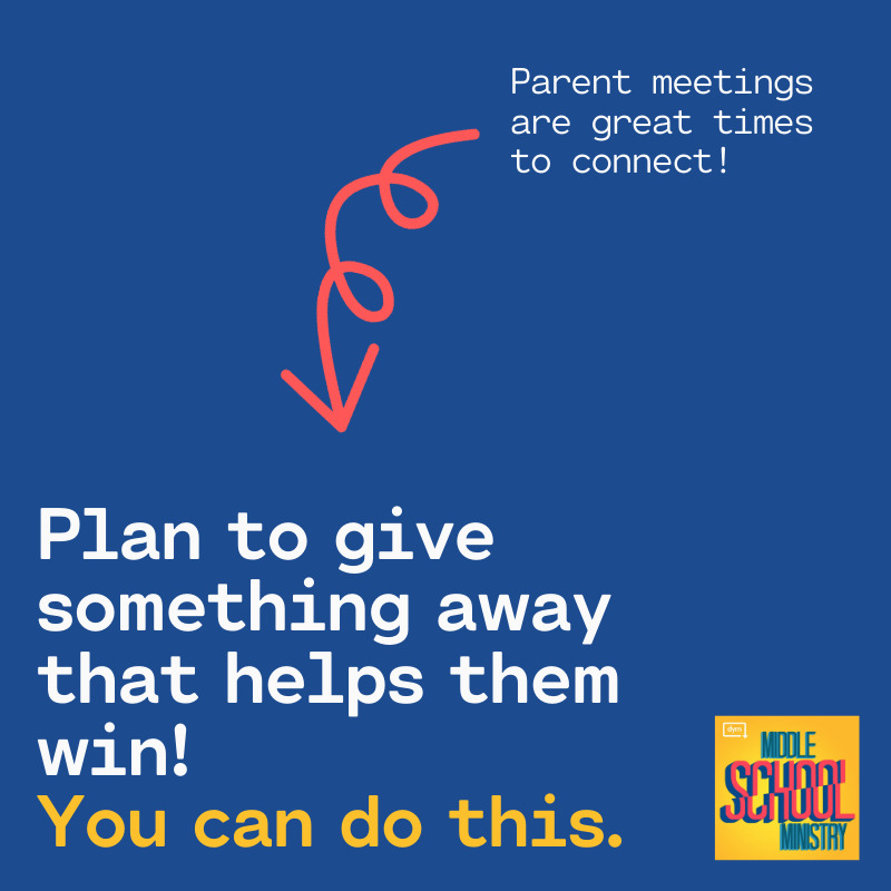 middleschoolmi3's tweet photo. Make it worth it to parents when they come out to your parent meetings! Feed them! Give them prizes! Make them feel like it was worthwhile to spend time with you!

#msministry #studentministry #podcast #parentministry #middleschool https://t.co/47jVyf8rQ1