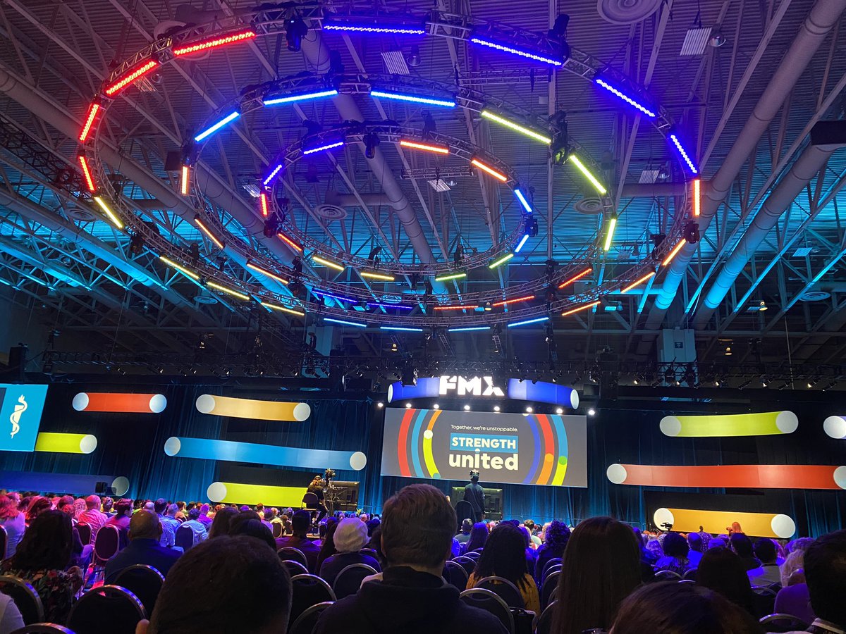 Back in person at FMX! Thrilled to be helping <a href="/aafp/">AAFP</a> Did you know 90% of new family medicine docs are now employed (vs independent practice)!!! Big implications for our future. <a href="/x4_health/">X4 Health</a> #fmx2022