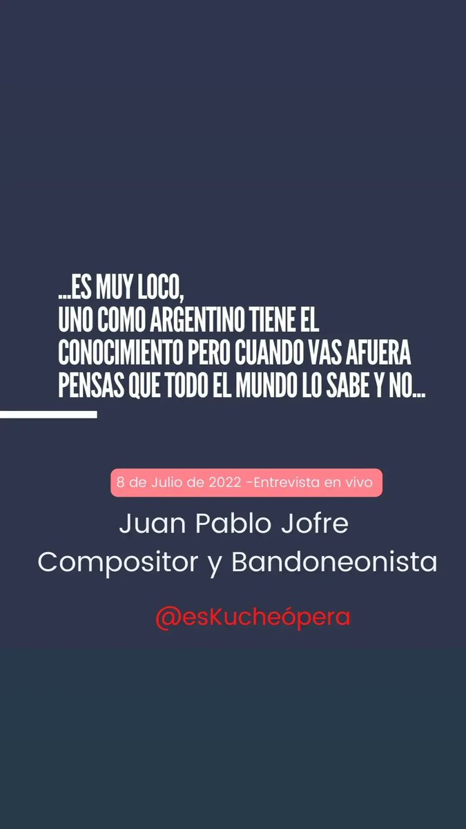 esKucheopera2's tweet photo. 🍀Que la ópera y la Lírica siempre nos acompañen 

Twitter: @esKucheopera 
Face:Ser Kuche
  Historias y anécdotas del  Teatro Colón de Buenos Aires 

 ✳️ ¡¡¡¡Seguinos!!!✳️

#juanpablojofre
#operas #lirica
#orquestasinfonicanacional
#esKucheopera
#operaparatodos https://t.co/8WxNBWM0ok