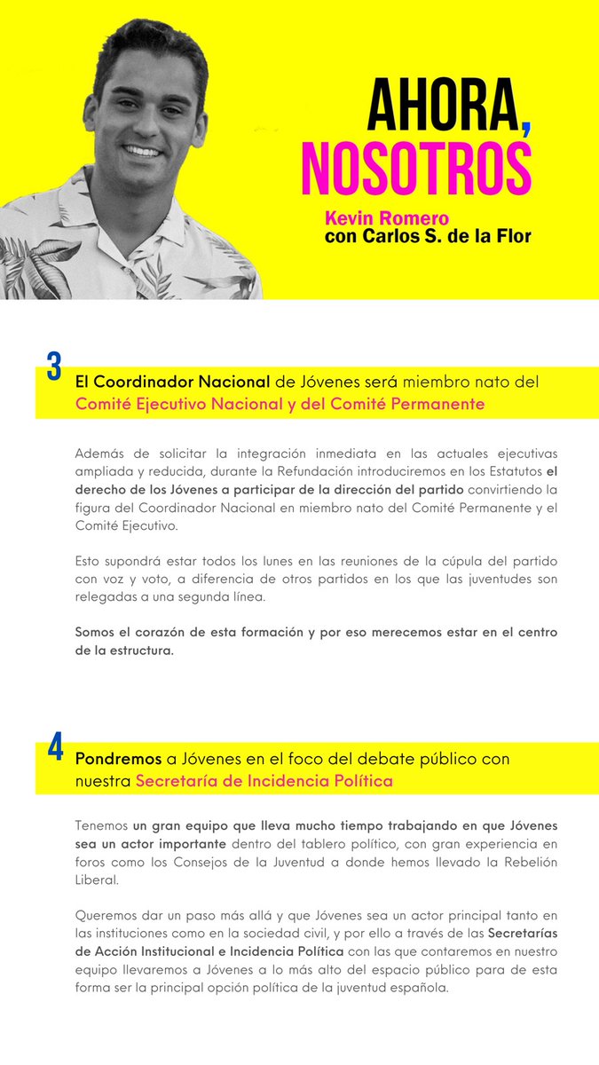 hp_ayan's tweet photo. Tenemos unos objetivos claros:

1️⃣ Poner a Jóvenes en el centro de Cs
2️⃣ Ser la voz la juventud española
3️⃣ Hacer nuestro proyecto atractivo 
4️⃣ La participación como prioridad 

Solo será posible con vuestro apoyo 💛
#AhoraNosotros https://t.co/OYBQnJDg9c