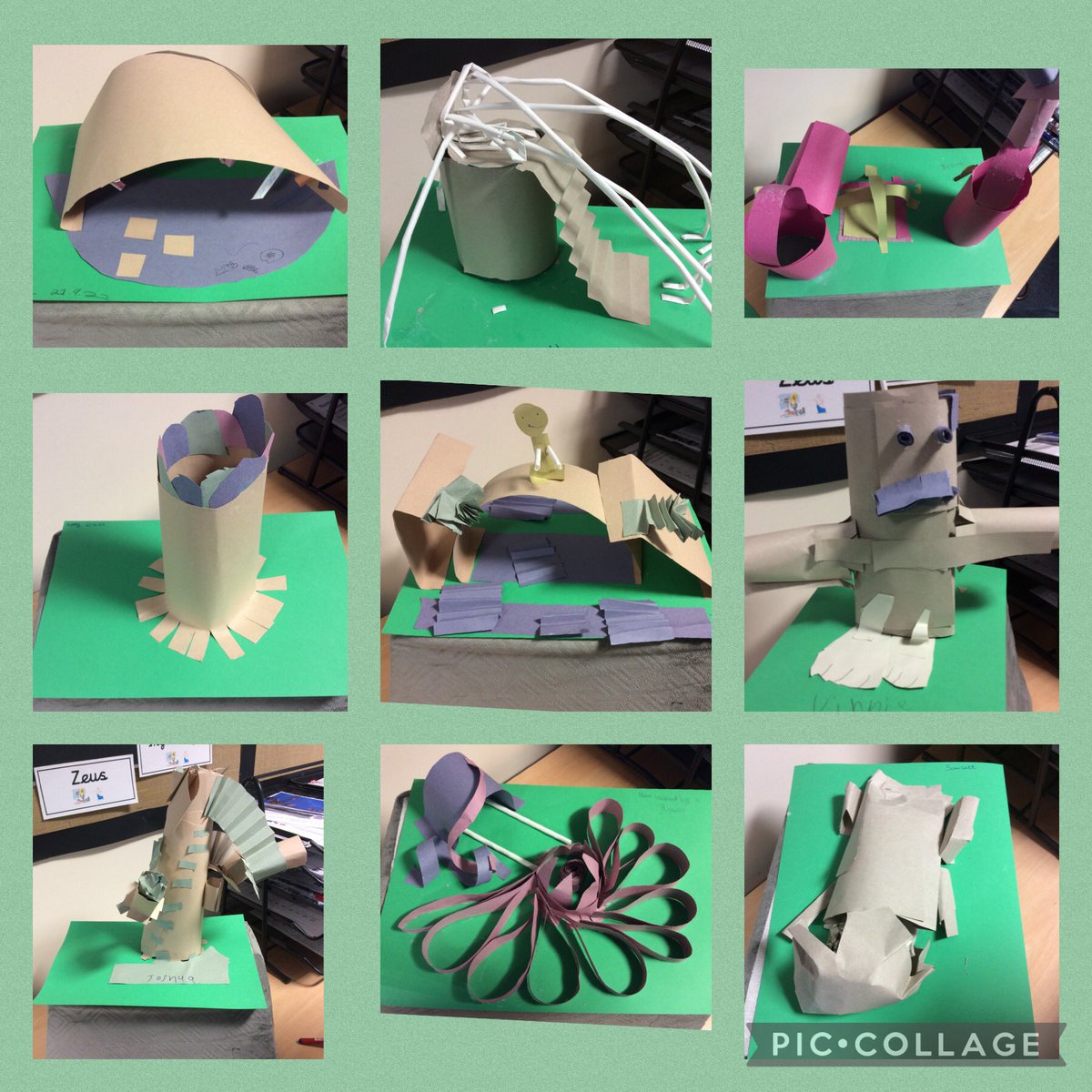 Y5_BBSM's tweet photo. After researching architecture inspired by natural objects, Year 5 have planned and created their own paper sculptures inspired by nature.  #smbbart https://t.co/9urmsknZO3