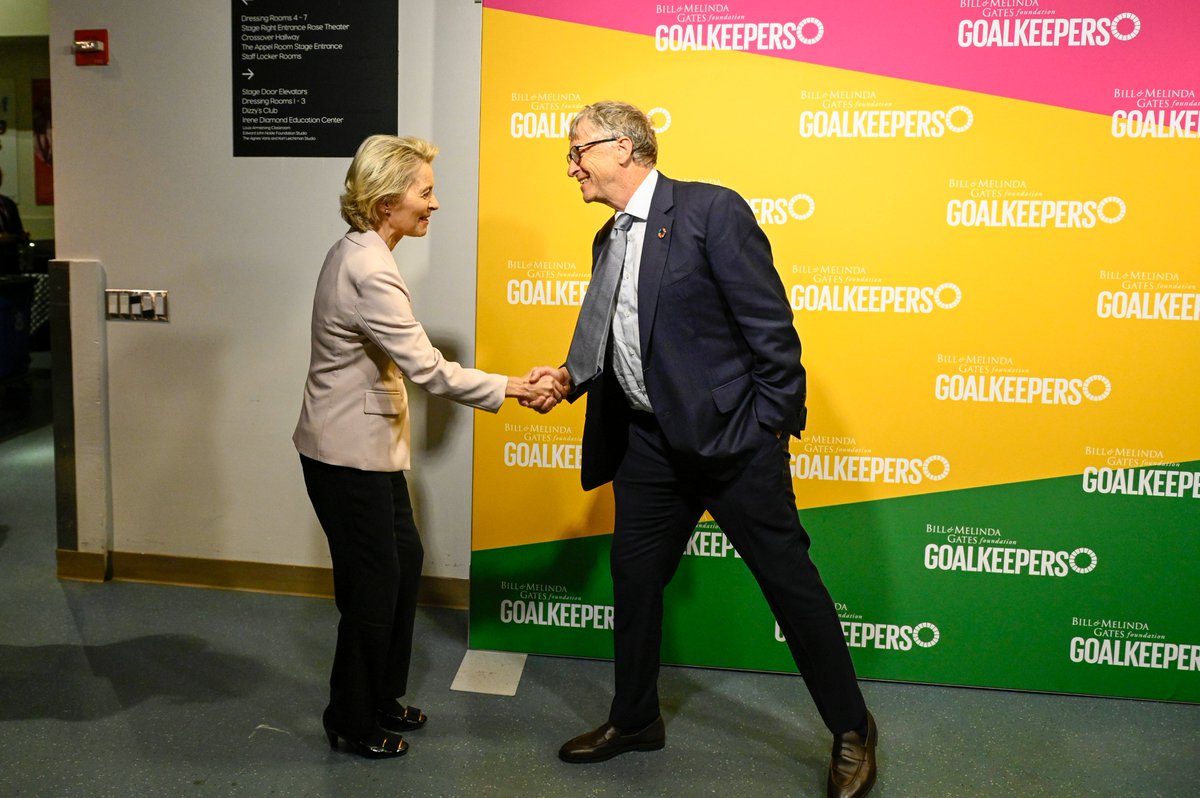 Ursula von der Leyen and Bill Gates Source:twitter.com/BillGates/stat…