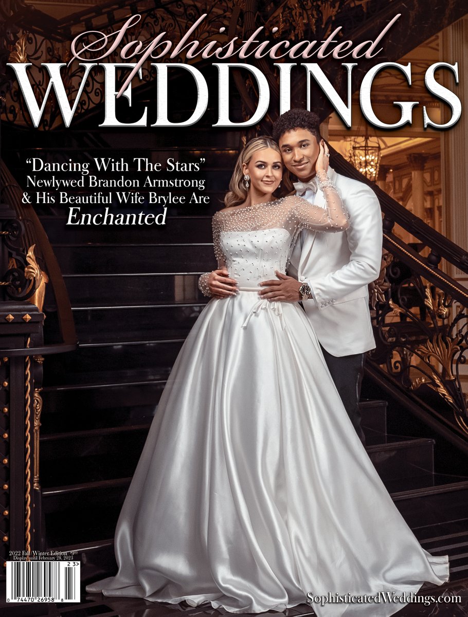 Check out our new ‘22 FALL/WINTER EDITION, on sale most places magazines are sold, and on Amazon; amazon.com/dp/B09VTLML21?…

Featured on the new cover are #DWTS pro #BrandonArmstrong and newlywed wife, Brylee Ivers. The enchanting newlyweds also grace the new issue’s main feature.