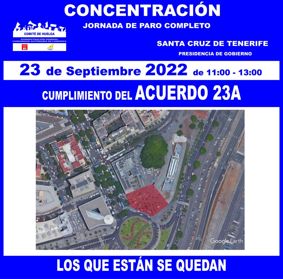 Este viernes, 23 de septiembre, coincidiendo con la #Huelga, nos volvemos a concentrar para que ⁦<a href="/avtorresp/">Ángel Víctor Torres Pérez</a>⁩ ⁦<a href="/julioperezsc/">Julio Pérez</a>⁩ ⁦<a href="/Manuel_Martnez/">Manuel Martinez</a>⁩ comprendan de una vez que los acuerdos son para CUMPLIRLOS ¡Todos a una, por #JusticiaLaboral! Te esperamos #Acuerdo23A