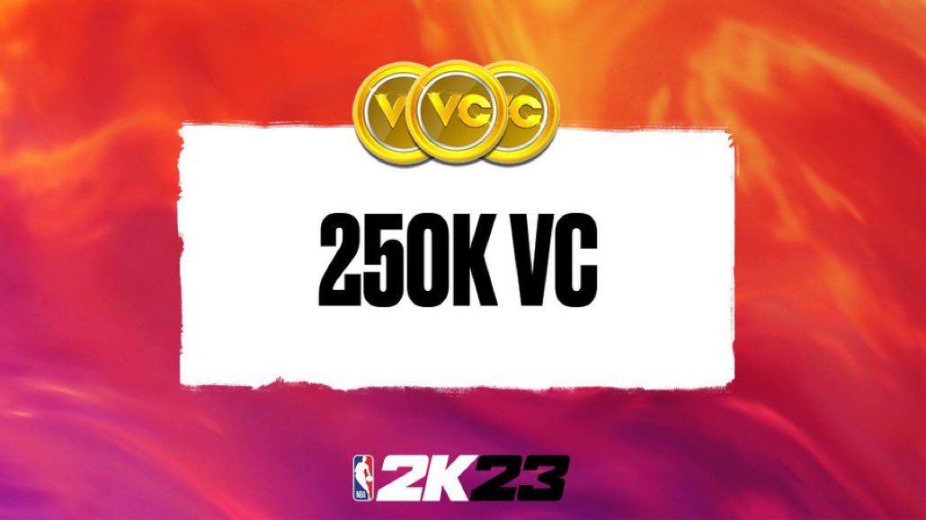 WordyBurnerV2's tweet photo. 250K VC GIVEAWAY FOR #NBA2K23 ‼️

How to enter:
Follow, like and RT
Follow @TrueShooting 
Comment “Done” for entry!! https://t.co/9k4tOLtcX7
