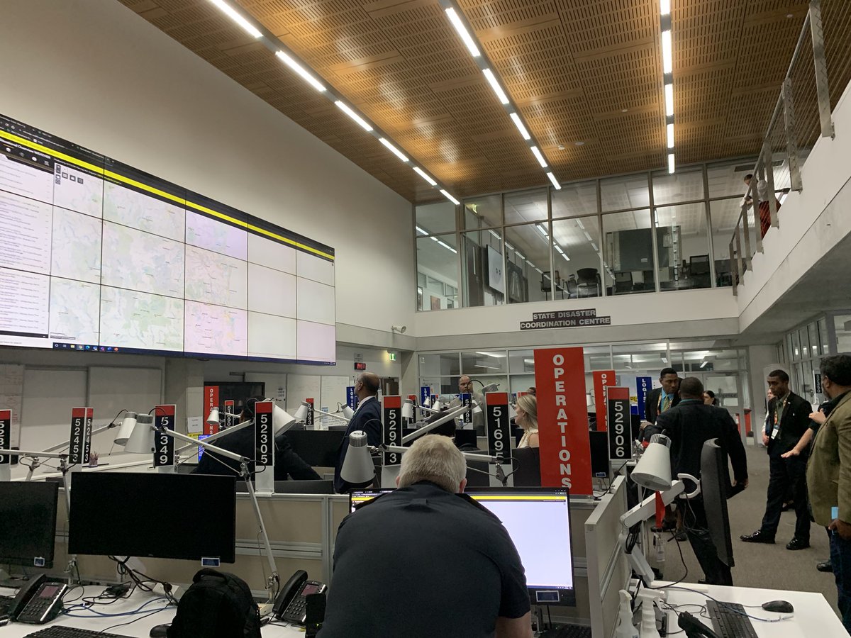 📍Queensland Fire &amp; Emergency Services visit 

Team <a href="/MRMDFiji/">Ministry of Rural and Maritime Development and DM</a> led by Minister <a href="/ISeruiratu/">iliavi seruiratu</a> made a brief visit to the @QldFES Disaster Coordination Centre in BNE, 🇦🇺 yesterday. 
A great learning opportunity for the team as we prepare for the upcoming cyclone season.

🇫🇯🤝🇦🇺