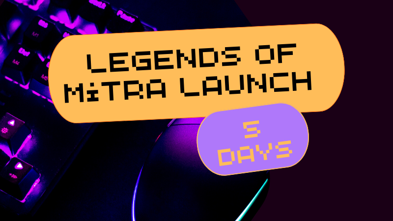 joinlivieHQ's tweet photo. 🔥THE CLOCK IS TICKING!⏳
⏰ WOW! JUST 5 DAYS LEFT TIL #LegendsOfMitra WILL BE OUT!!!
🎮If you want to get more involved while waiting for the big launch, THIS IS YOUR CHANCE!
⚔️STAY TUNED for SOMETHING SUPER FUN!
#p2e #nft #launch https://t.co/UMOwhzPuHm