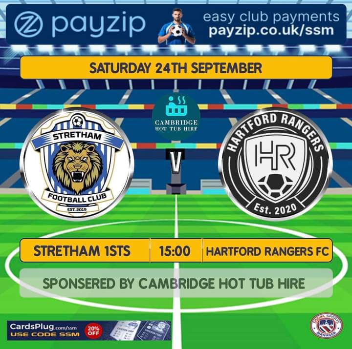 strethamfc's tweet photo. Another home game see us top and against @RangersHartford looking forward to the game lads UTS 💙🤍💙 https://t.co/NZkV7A4oqt