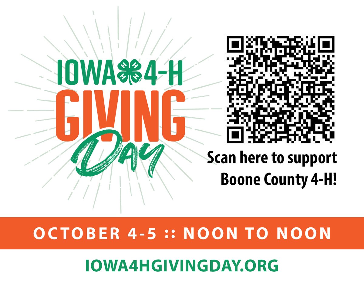 A little can go a long way when we get together and give together on October 4 for Iowa 4-H Giving Day! Join the movement!  iowa4hgivingday.org/organizations/…