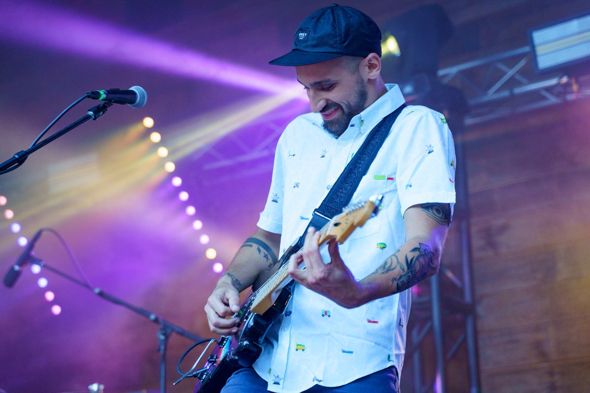 cmjubilee's tweet photo. @AqueousBand ft. Craig Brodhead on guitar was an absolute unit for an explosive Friday set on the Hangar Stage! https://t.co/D0wPfIX5bu