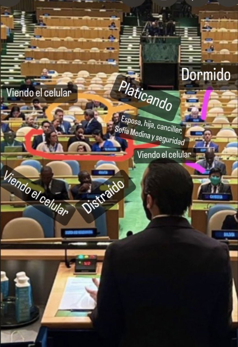 AleChopin's tweet photo. De me hace que la @ONU_es le dio la palabra en el receso solo pa que no se regresara llorando aquel que no lo habían dejado hablar 😅 https://t.co/awijcoTIIS