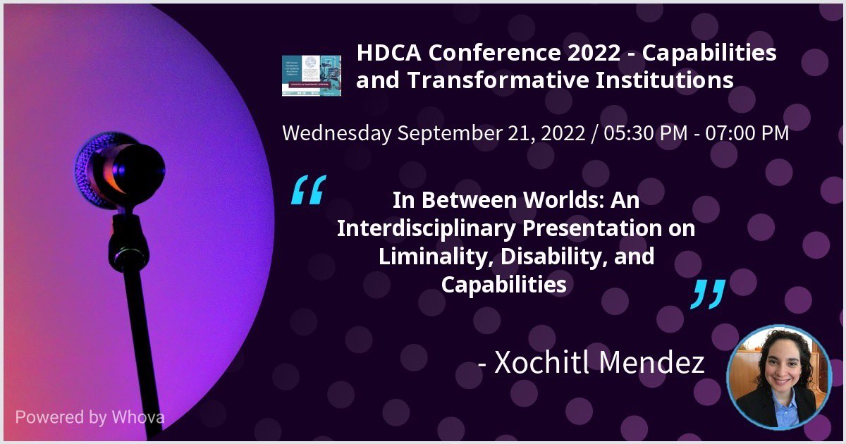 xoximendez's tweet photo. I had the honor of virtually presenting at the Human Development and Capability Association Conference held in #Antwerp, Belgium. I spoke about marginalized populations living #InBetweenWorlds
#hdca #capabilities #hdcaconference #capabilityapp https://t.co/r3FquXhRfu