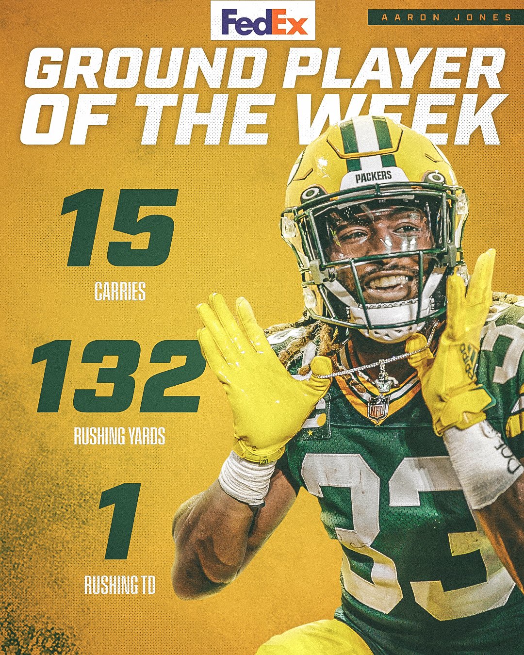 Green Bay Packers on Twitter ".Showtyme_33 has been named FedEx