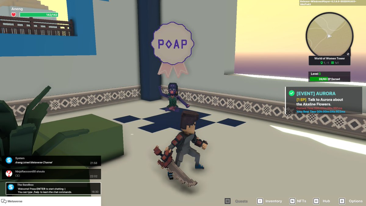 babywalker111's tweet photo. @TheSandboxGame @worldofwomennft I just participated in the #SandboxAlphaS3Giveaway for a chance to win 500 SAND! Found the hidden room in World of Women Tower, check out my screenshot below!
👇 https://t.co/H8yN3JY1Zj