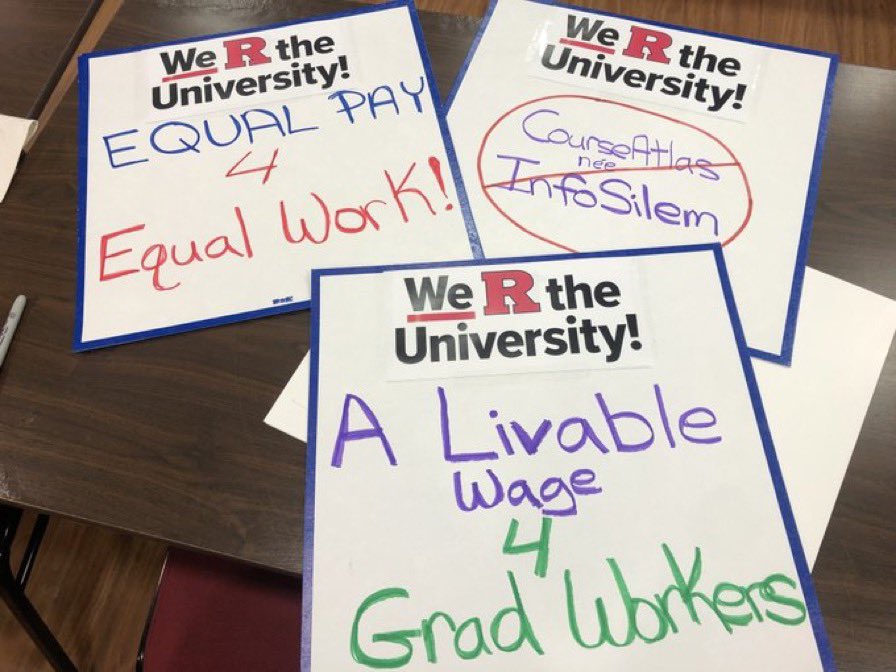 Getting ready for our 9/23 rally with an art build tomorrow (9/22) from noon to 2 pm at 11 Stone Street. Let’s get fired up! #WeRtheUniversity #EqualPayforEqualWork #PayRGrads @ruaaup