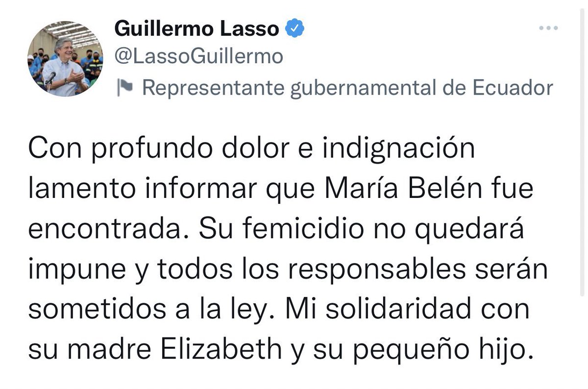 hechos_ec's tweet photo. #URGENTE El Presidente @LassoGuillermo confirma que restos hallados pertenecen a #MariaBelenBernal. Noticia en desarrollo. https://t.co/hwffpCvxKk