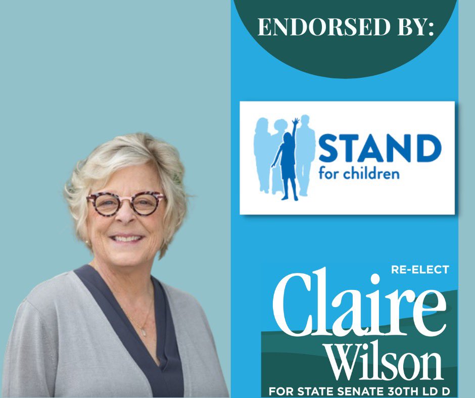 ElectCWilson's tweet photo. Thanks to the Stand for Children Washington PAC for your endorsement! @WashingtonStand #claireforsenate #education https://t.co/FIpnVYUqBC