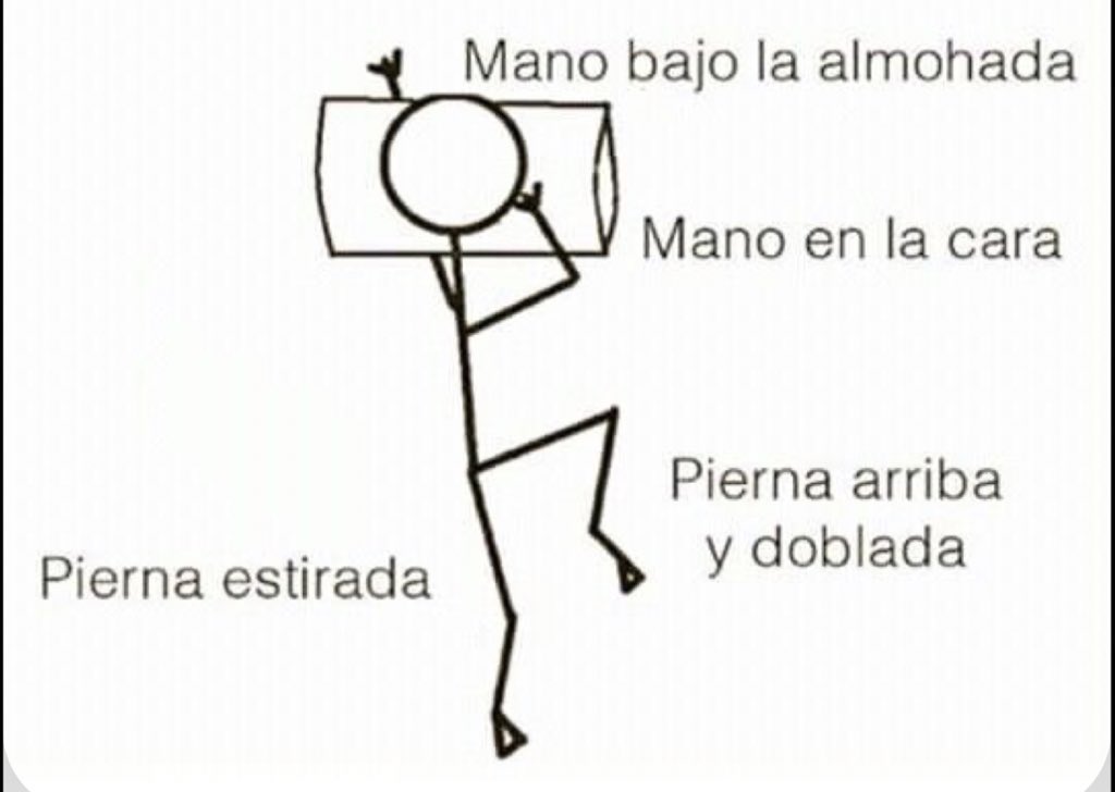 Mi posición favorita de dormir: