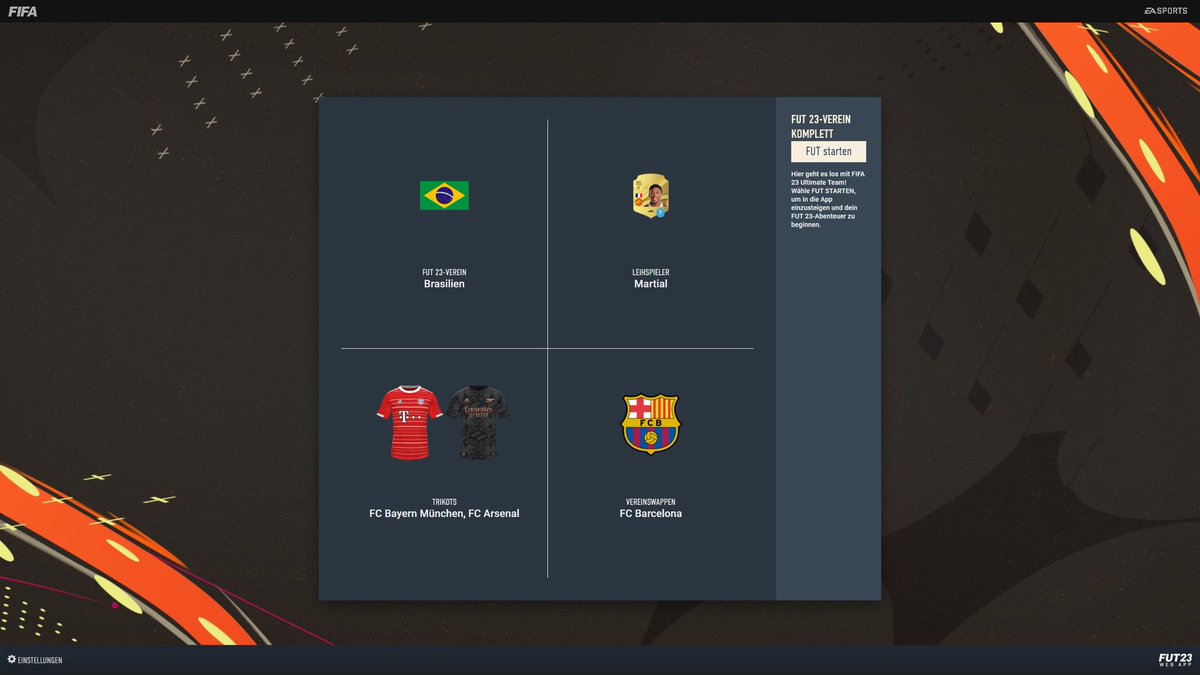 AizKaltTV's tweet image. FIFA 23 Start ⚽️
Wie ist Euer Team?
#FIFA23 #FIFA #fifawebapp #FUT23