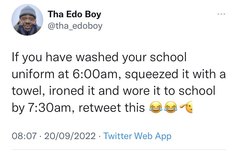 Oya Retweet this 😅