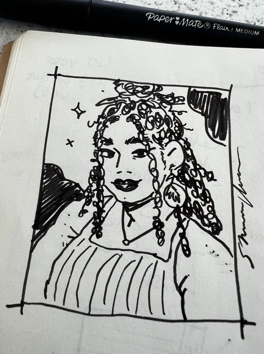 A tiny self portrait of myself today 🌿 