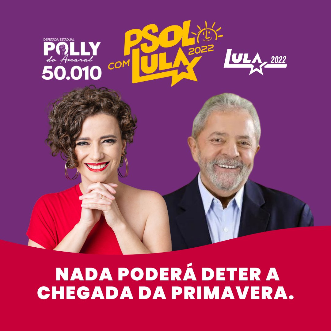 Conter o avanço do fascismo e da violência contra as mulheres!

Lutar pelo nosso estado democrático é INEGOCIÁVEL!

Não vamos deixar para o segundo turno a mudança possível já no primeiro.

No dia 02 vamos de 13! 

Vamos com <a href="/lulaoficial/">Lula</a> e Polly do Amaral para Deputada Estadual