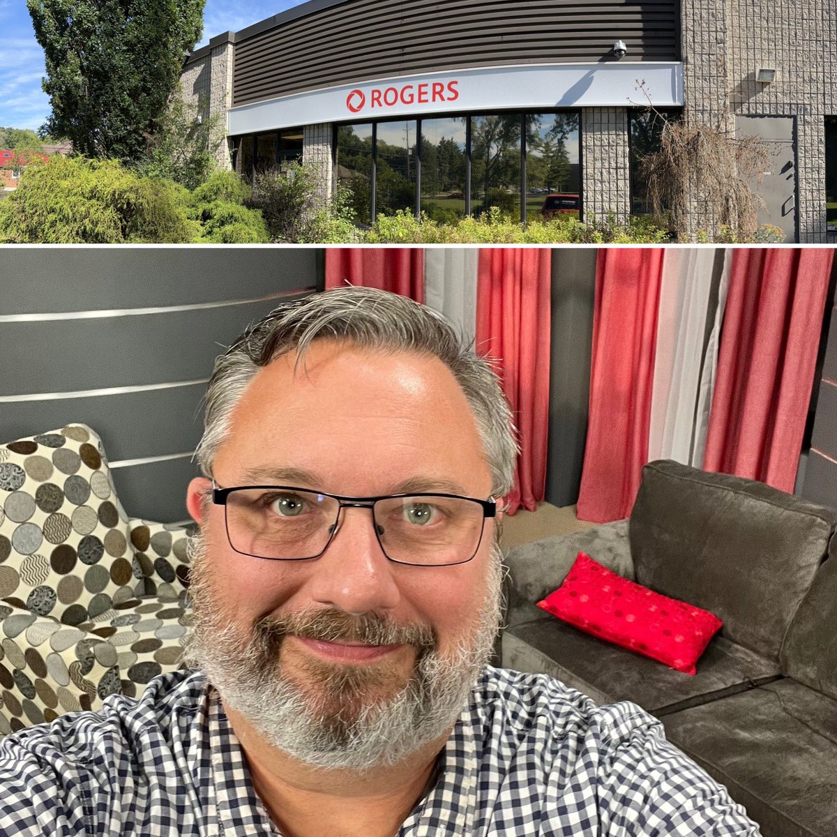 davecarrol's tweet photo. Finished my first double-show taping of #Brantlife in the @Rogerstv20 studios in 2.5 years! Season 6 of our little community access show about your stories premieres tomorrow night! https://t.co/VVl1kzf6Gq